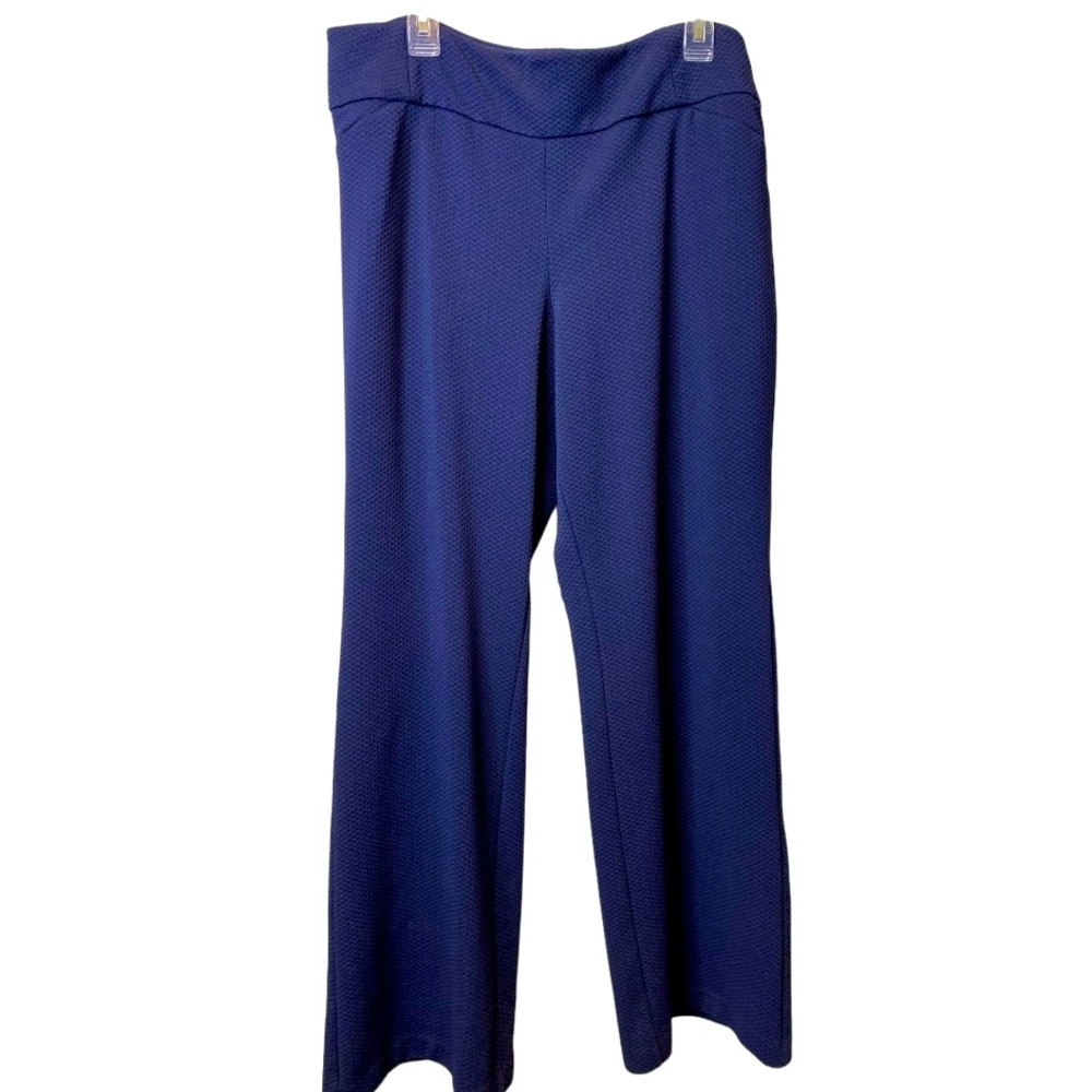 New York & Company XL Stretch Textured Navy Women’s Pants